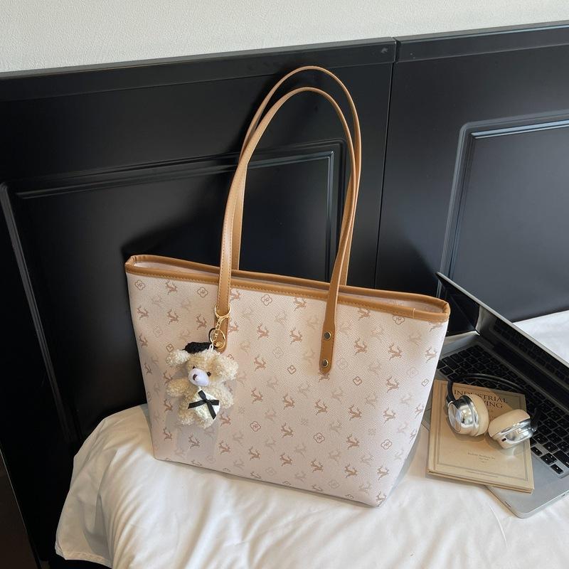 Модная сумка большой вместимости женская 2025 новая универсальная сумка через плечо для поездок на работу, высококлассная сумка-тоут для выхода в свет