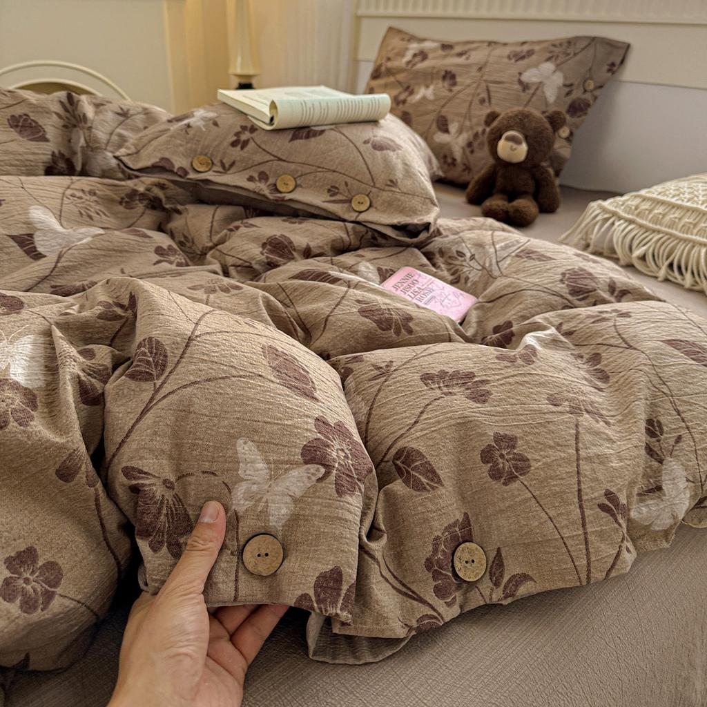 Комплект постельного белья Принцесса Простой цветочный пододеяльник наволочки простыня одинарный полуторный двуспальный королевский размер домашний декор комплект постельного белья