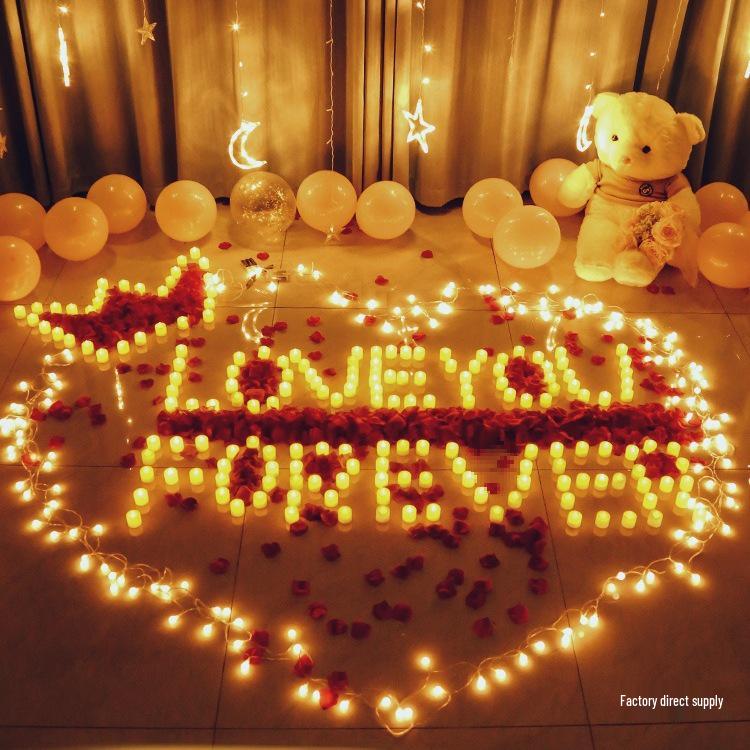 Romantic Indoor Proposal & Celebration Candle Decor Set