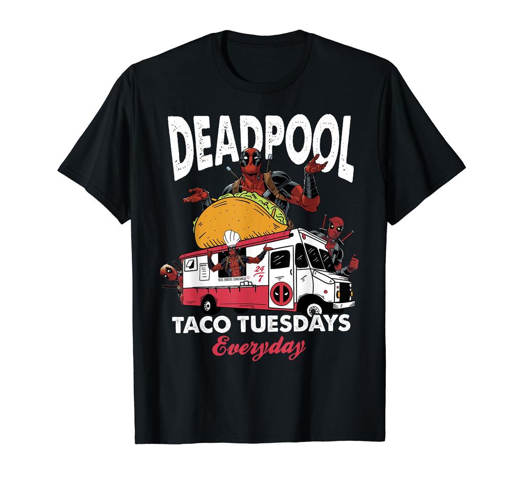 Marvel Deadpool Taco Tuesday Everyday Graphic T-Shirt