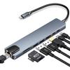 Многопортовый USB C-концентратор 5 в 1 Type C - HDMI Ethernet USB-адаптер для ноутбука MacBook