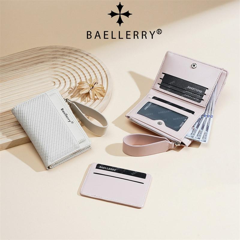 Baellerry Модный Дизайн Короткие Кошельки для Женщин Мужчин Повседневный Классический Складной Кошелек на Молнии Кошелек для Денег