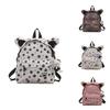 Cute Cat Paws Print Student Backpack With Laptop Pocket For School And Leisure