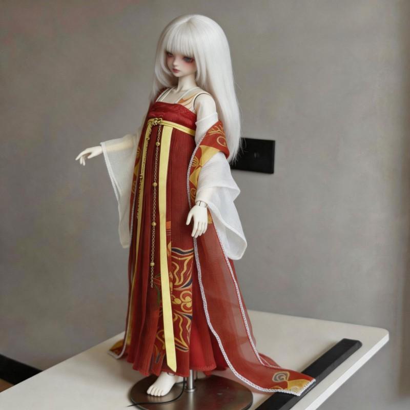 6-inch BJD Doll Hanfu Outfit Set 30cm Dolls Traditional Chinese Costume Clothing Only No