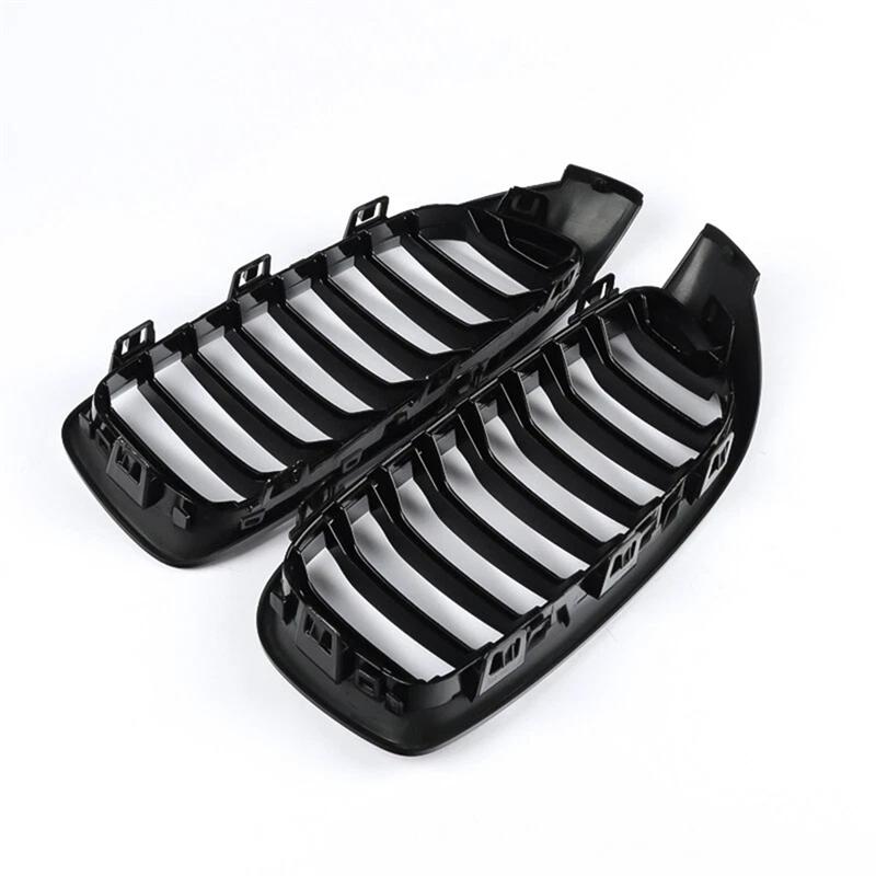Передняя пара для решетки радиатора BMW "ноздри" F32 F33 F36 F82 F83 2014-2020 Цвет:Черный глянцевый