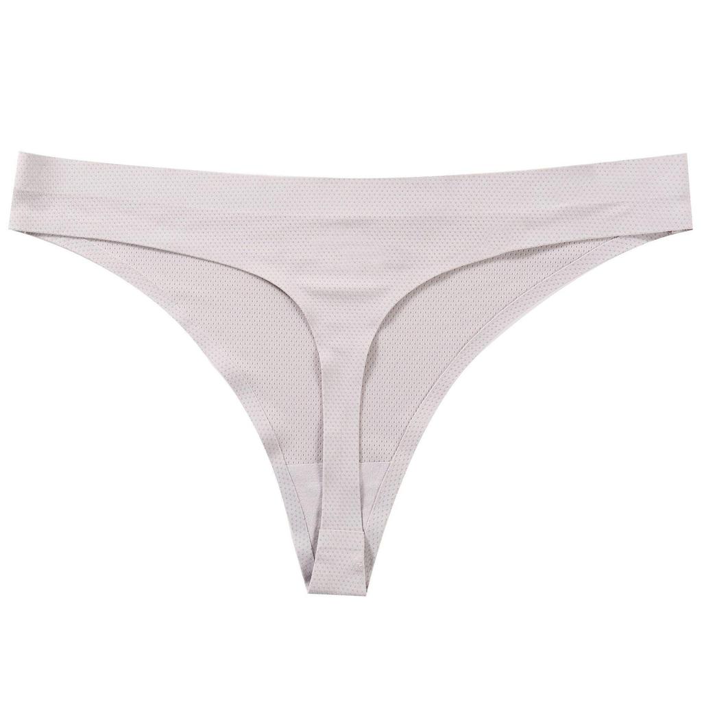 Sexy Seamless One-Piece Printed Mid-Waist Thong