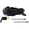Motorcycle Wiring Harness Kit, 300W 16 AWG Waterproof Connector Wiring Harness Kit Motorcycle Spotlight Wiring Harness