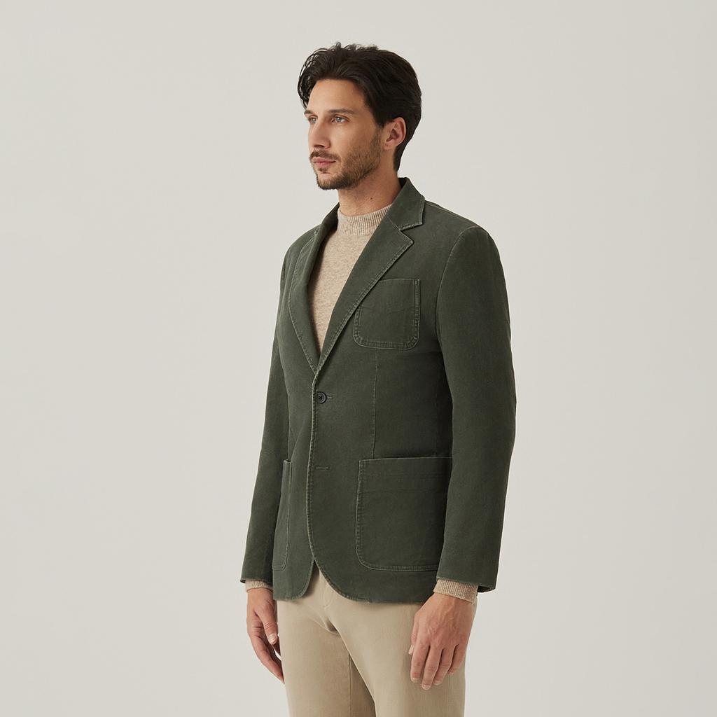 Ferraromilano Corduroy Washed Jacket Khaki (Am0Ejk45226)