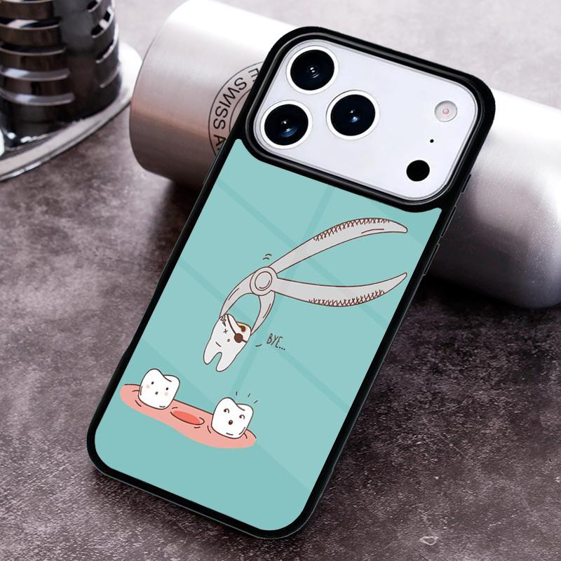 Чехол для телефона с рисунком зуба и дантиста Для iPhone 17 16 15 14 13 12 11 Pro Max Plus 17Air Мягкий силиконовый чехол
