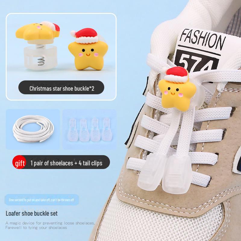 Детская пряжка для обуви без завязок с рисунком из мультфильма - декоративная застежка-пружинка