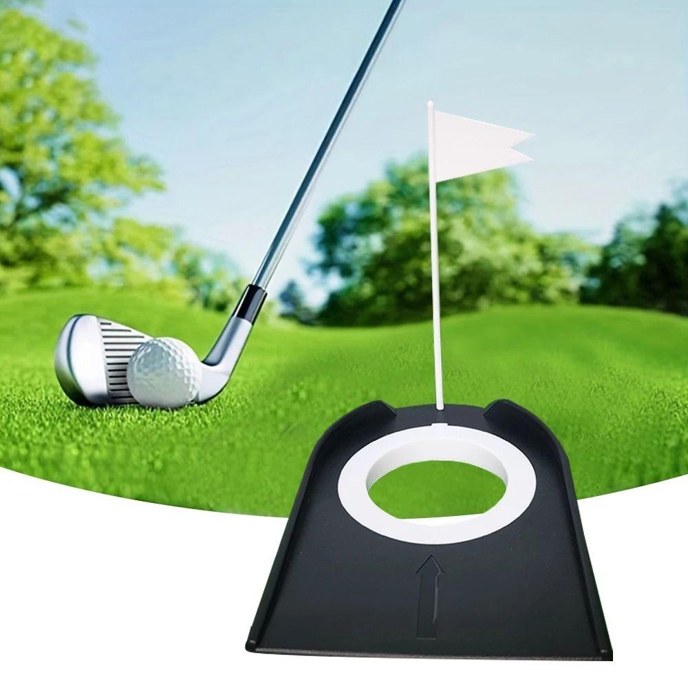 with Hole Flag Golf Putting Hole Cup Putting Cup Golf Putting Regulation Cup  Training Aids