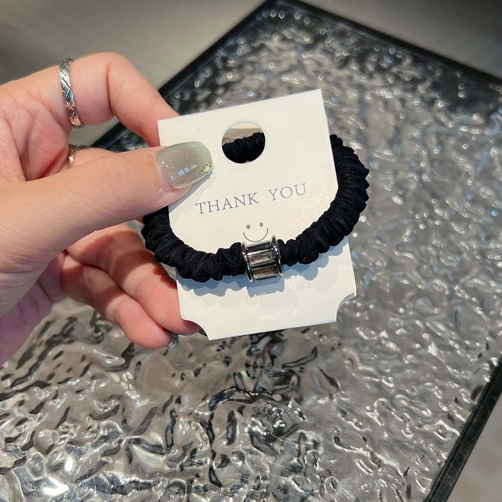 Южная Корея Кристалл Текстурированная Жгут Для Волос - Цилиндрическое Кольцо Для Конского Хвоста Для Женщин