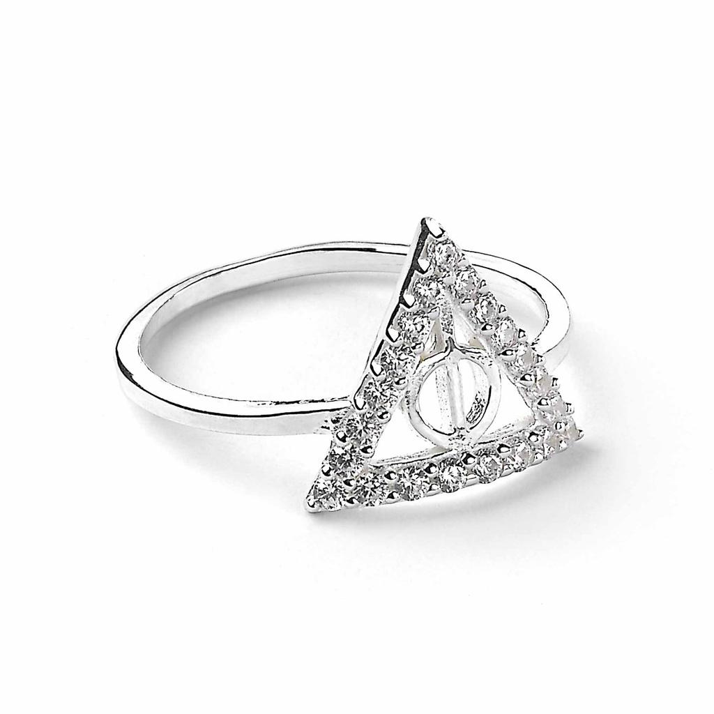 Harry Potter sterling silver Deathly Hallows Ring size Medium