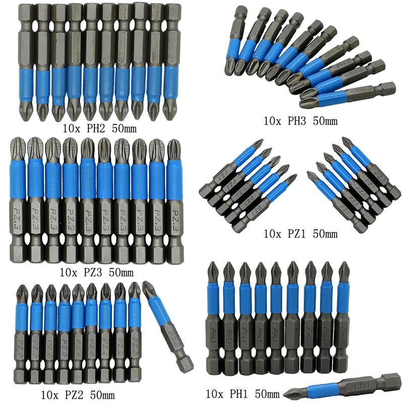Магнитные отвертки с одной головкой PH1/PH2/PH3/PZ1/PZ2/PZ3 из легированной стали
