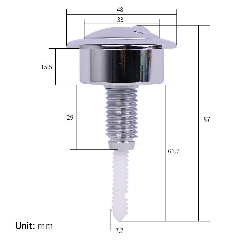 Для туалета Siamp Optima 49 Кнопка смыва Двойной смыв Подходит для некоторых Twyford НОВЫЙ