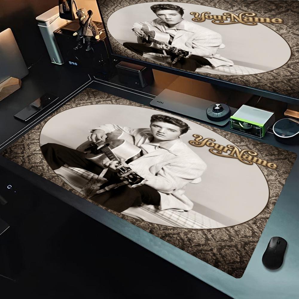 Elvis Personalized Text Mouse Pad Office Mouse Mats Office Mouse Mats Nonslip Rubber Bottom Perfect For Office Laptop Gaming Setup