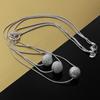 Special Offer Pretty 925 Stamped Silver Frosted Beads Necklace for Women Fashion Noble Jewelry Party Wedding Christmas Gifts