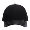 PU Leather Embroidery Baseball Cap Ear of Wheat Head Sport Hat Hip Hop Street Caps Men Fashion Black Snapback Hats Gorras