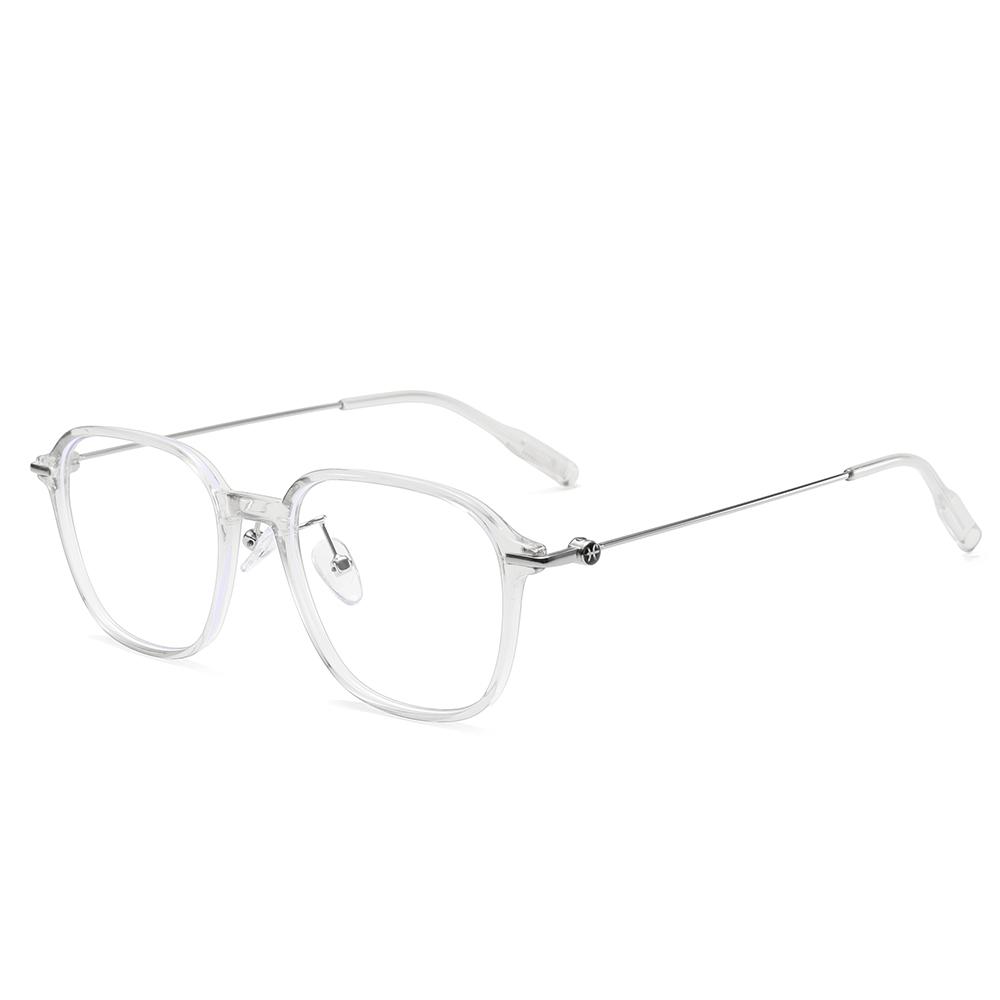Корейские новые очки TR frame anti-blue light flat glass высококачественные металлические очки для мужчин и женщин MS8142