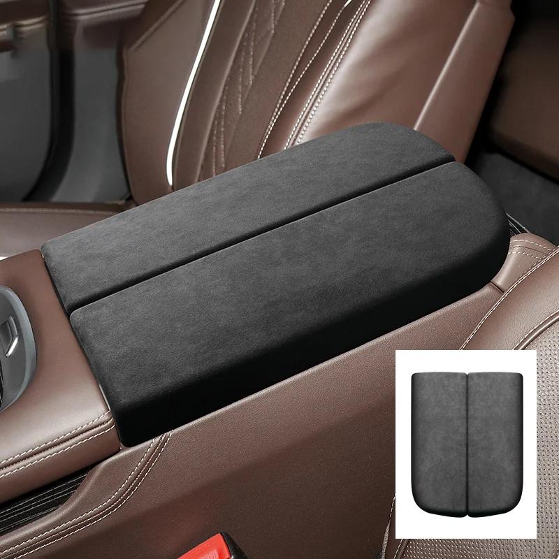 Car Accessories For BMW 7 Series G11 G12 2016 2017 2018     Alcan tara Console Central Armrest Lid Box Cover