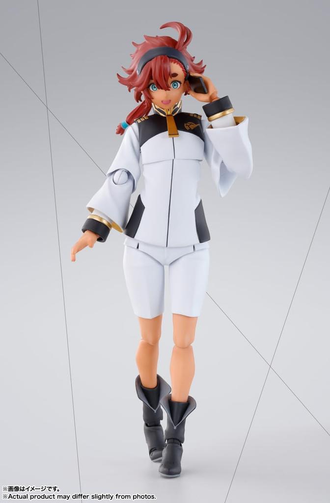 TAMASHII NATIONS Мобильный костюм Гандам Ведьма Меркурия Третта Меркурий 140 мм окрашенная подвижная фигурка SHFiguarts приблизительно. ПВХ и АБС