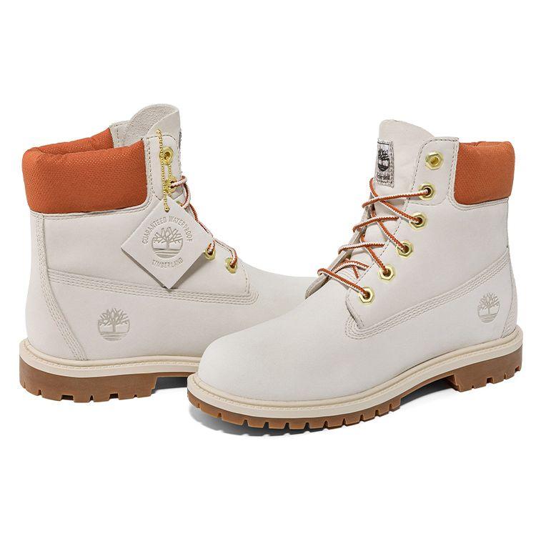 Timberland Ботинки Martin серии Heritage Outdoor Casual Short, женские, Off-White A5RVCW