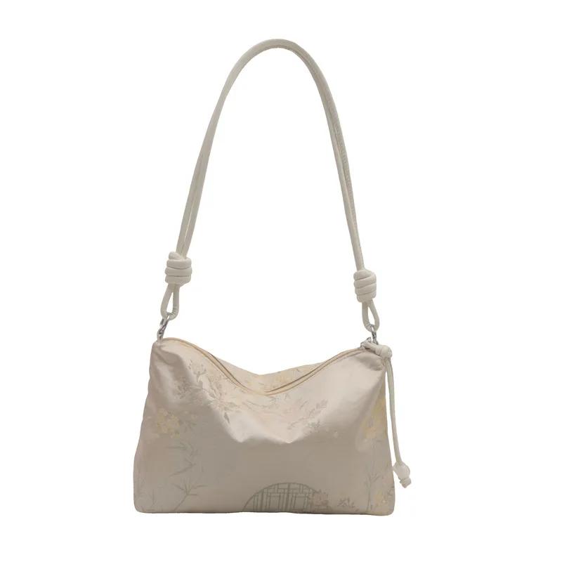 New Chinese Country Style Bags Women's New Trendy Row Shoulder Bag Large Capacity Tote Bags Commuter Crossbody