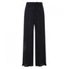 Shop Women Belt Ribbon Waistband Pleat Pants Black Pic Wpt 20565