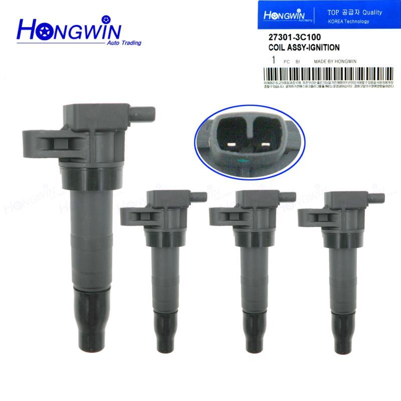 4 шт. Новая катушка зажигания для Hyundai Azera Veracruz Kia Sedone Borrage Mohave 27301-100 27301 100 27301100