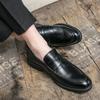 Мужские мокасины на толстой подошве, кожаные туфли, мужская обувь для прогулок на открытом воздухе, удобная мужская обувь для вечеринок, свадеб, офиса, большого размера