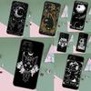 Чехол-кошелек с изображением Луны и кошки-ведьмы для Samsung Galaxy M14 M34 M54 M56 M16 M36 M13 M15 M35 M55 M11 M31 M53 M51 M12 M32 M52