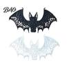 Durable Fabric Patches 2PCS Halloween Bat Embroidered Patch, Lace Gothic Wing Design Long-lasting DIY Clothing Badges, for Backpacks Jeans Jackets
