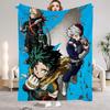 My Hero Academia Anime Figure Flannel Blankets Soft Warm Throw Blanket Kids Living Room Couch Sofa Bed Fluffy Bedspread