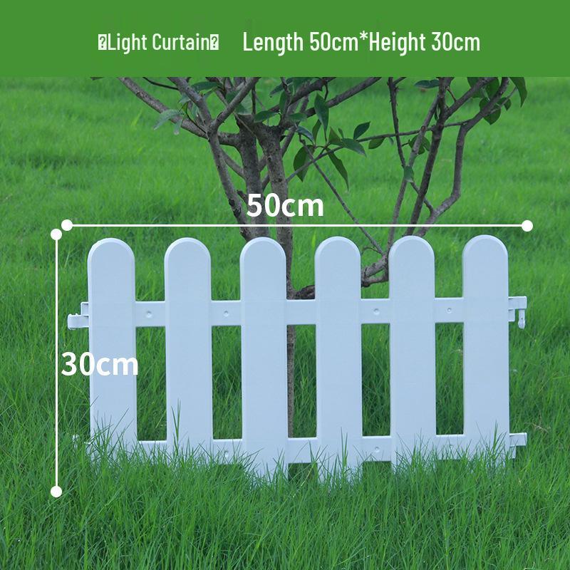 Пластиковый штакетник двойного назначения для сада, цветника, двора или школы