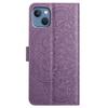 For iPhone 15 Case Drop-resistant PU Leather+TPU Phone Cover with Wrist Strap
