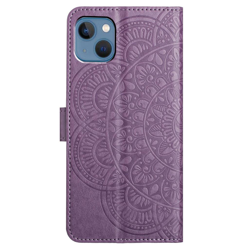 For iPhone 15 Case Drop-resistant PU Leather+TPU Phone Cover with Wrist Strap