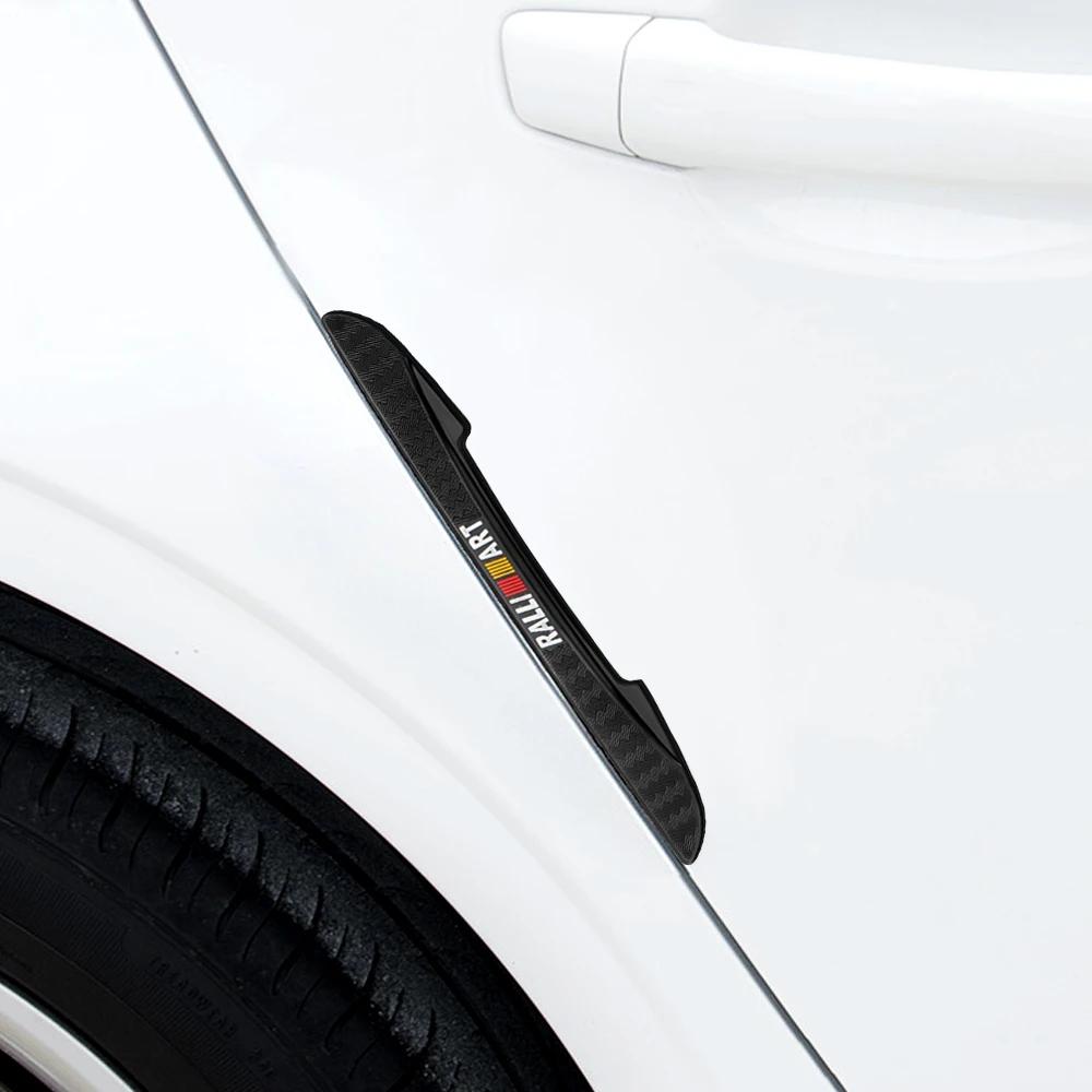 4PCS Car Door Side Edge Anti-Collision Bumper Strip Sticker for Mitsubishi Lancer Outlander ASX Ralliart