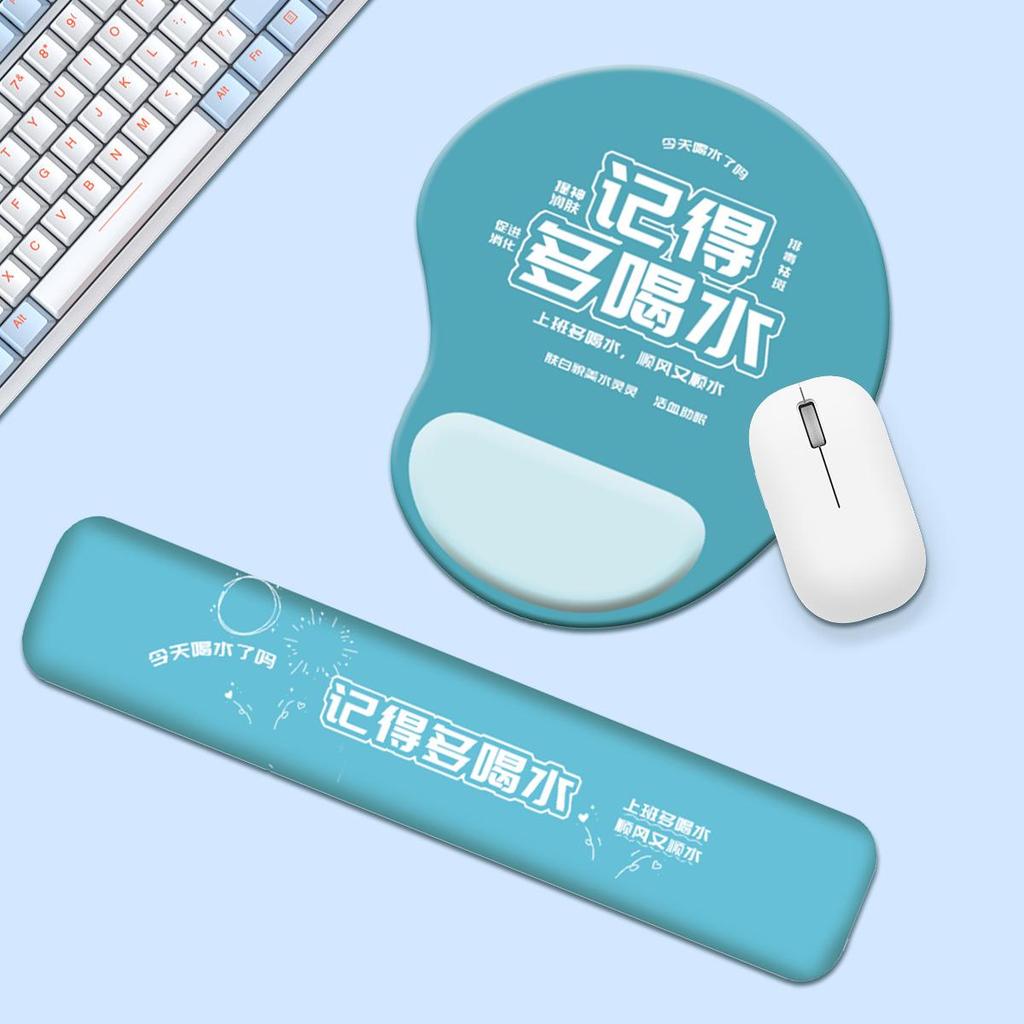 Минималистичный вдохновляющий коврик для мыши с поддержкой запястья, с нескользящим силиконом и пользовательским изображением.