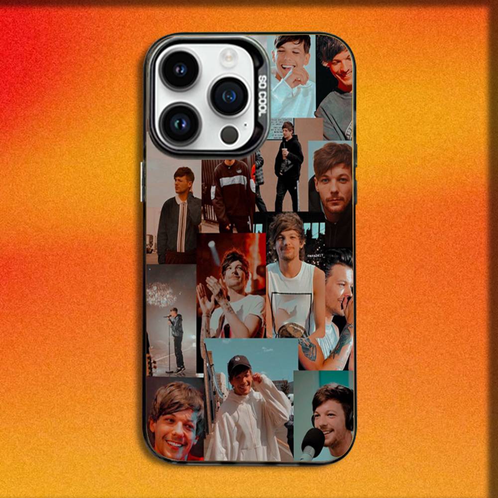Чехол для телефона Singer L-Louis T-Tomlinson Для iPhone 16,15,14,13,12,11,Mini,Pro,E,MAX Черный Конфетный Матовый Ударопрочный Чехол