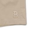 MLB Boston Red Sox Logo Embroidered Patch Loose Sports Shorts Men shorts Light-Beige 3LSMB0433-43BGL
