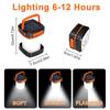 Solar Camping Light Foldable Waterproof USB Rechargeable Lantern 3Modes LED Flashing Lamp Fishing Travle Outdoor Tent Power Bank