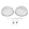 2Pcs RV Furnace Vent 2.8in Round Stainless Steel Flying Bug Cover Camper Heater Exhaust Vent Mesh Screen