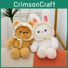 Baby Hat Bear Cat Rabbit Plush Toy Animal Stuffed Doll Decoration Kids Gift