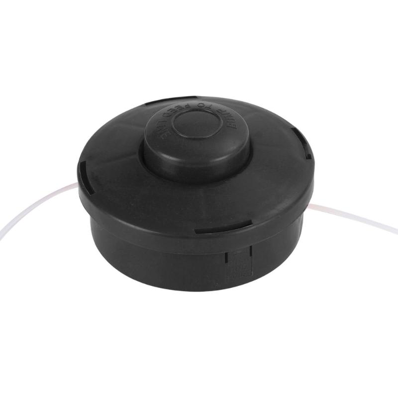 Сверхпрочная триммерная головка, сменная катушка, двухлесковая нейлоновая система подачи, материалы PP, подходит для аксессуаров для газонокосилок