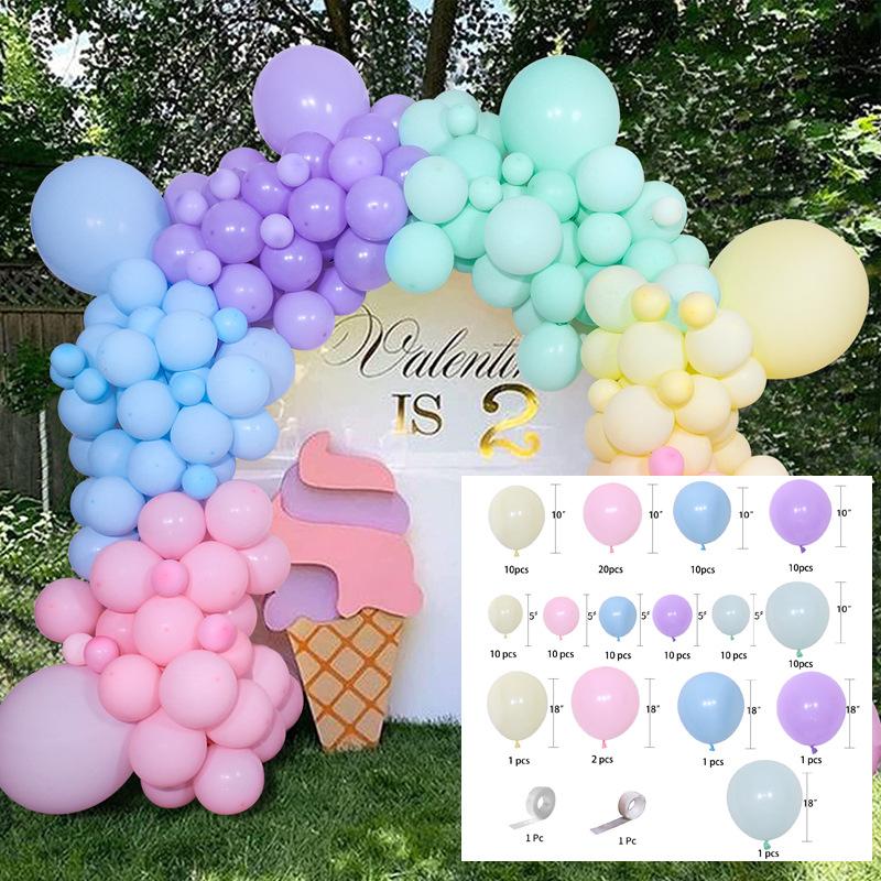 Набор латексных шаров «макарон» для свадебного оформления зала, шары для украшения дня рождения, шары для вечеринки по случаю открытия годовщины
