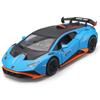 1/24 сплав Lamborghini Huracan STO суперкар металлическая литая модель автомобиля транспортные средства инерционный звук и свет для детей мальчик игрушки подарочная коллекция