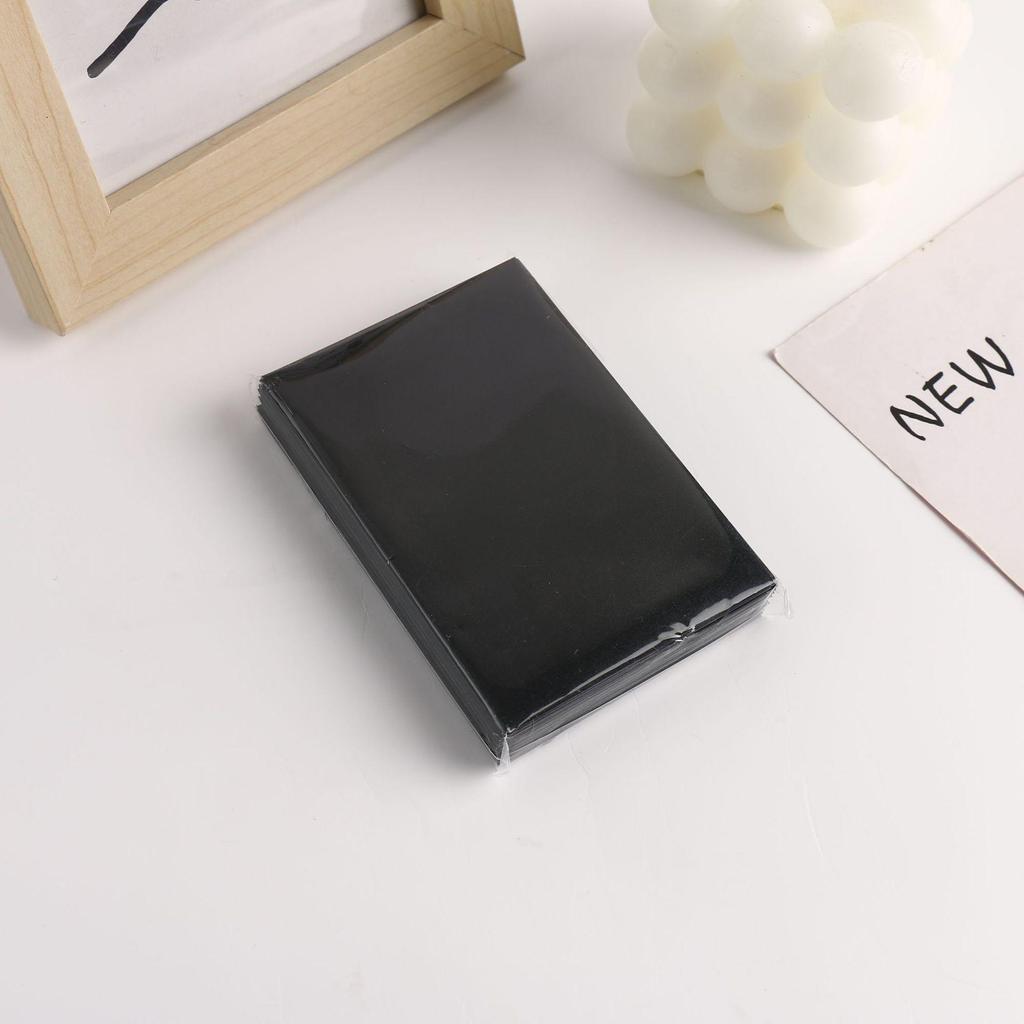 New Macaron 3-Inch Silk Two-Layer Frosted Card Sleeve Album - Small PP Protective Film