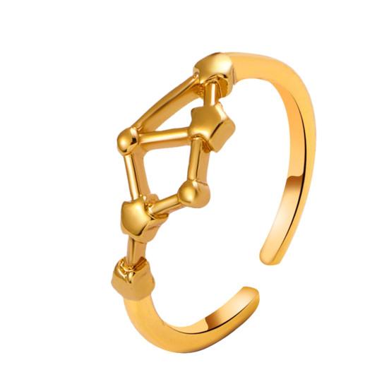 Студенческое кольцо Покрытие гальваникой Регулируемое открытие Звезда Символ Кольцо для пары Совпадающее кольцо Сплав Ювелирное изделие Подарок