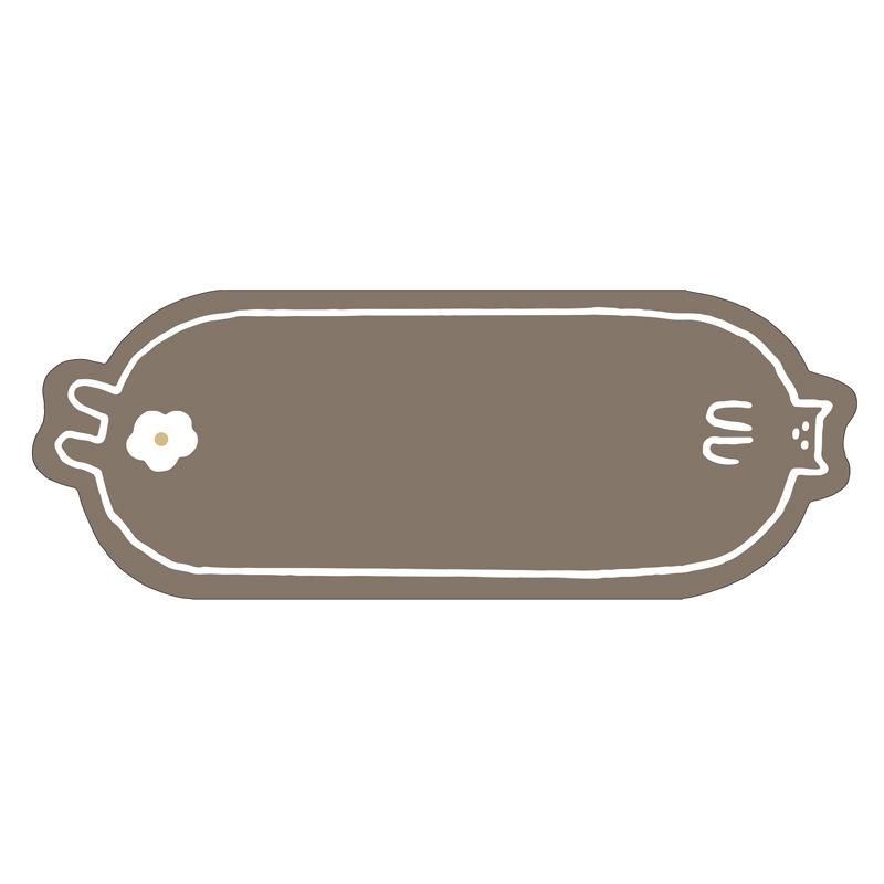 Мультяшный Кот Дом Ванная Комната Противоскользящий Коврик Полукруглый Износостойкий Водопоглощающий Напольный Коврик Дверь Ванной Диатомовая Грязь Напольный Коврик