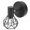 Adjustable Lamp Holder Industrial Black E14 Wall Mounted Light Bulb Holder for Bedside Reading
